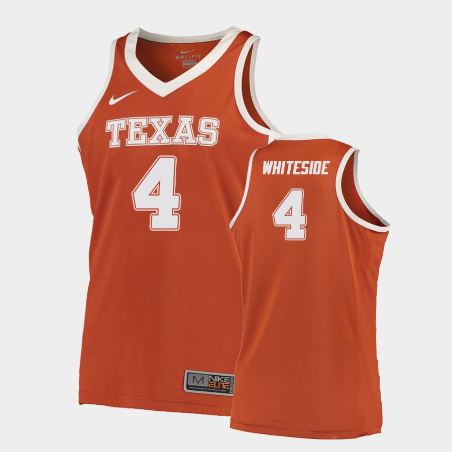 Texas Longhorns Drayton Whiteside Orange Road College Jersey XCHGIGXV