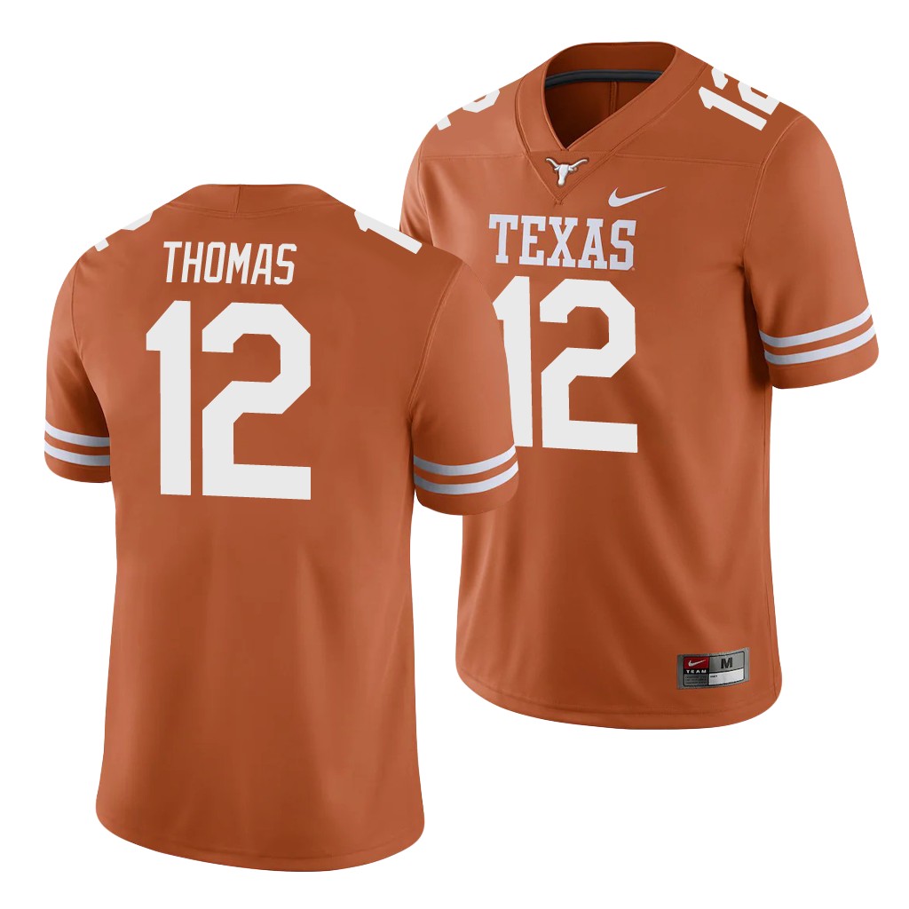 Texas Longhorns Earl Thomas Texas Orange College Game Jersey EUGSYGXV