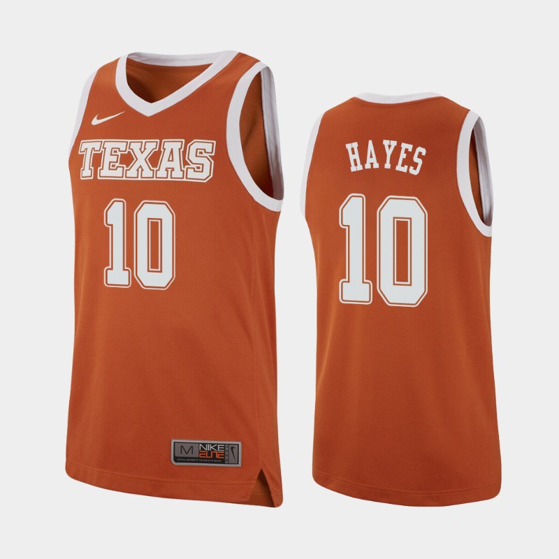 Texas Longhorns Jaxson Hayes Texas Orange College Jersey VNOJ8GXV
