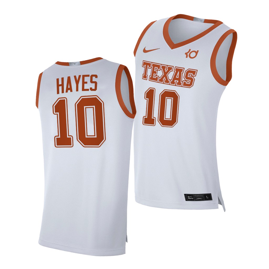 Texas Longhorns Jaxson Hayes White Alumni Player Limited Jersey WKTDRGXV