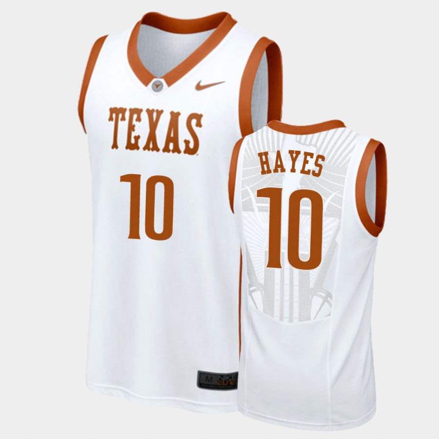 Texas Longhorns Jaxson Hayes White College Jersey NNDNQGXV