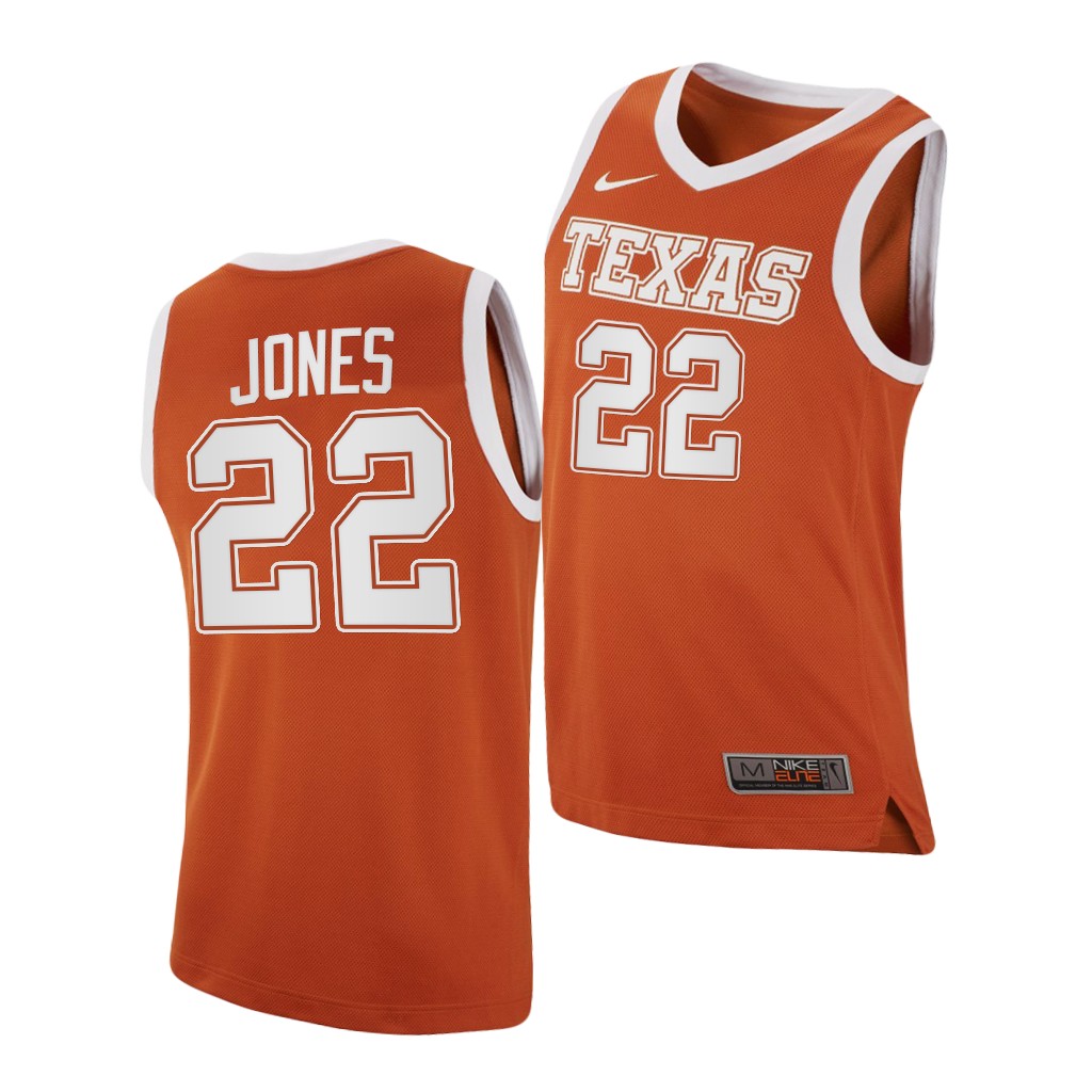 Texas Longhorns Kai Jones Orange -21 College Jersey VJTHYGXV