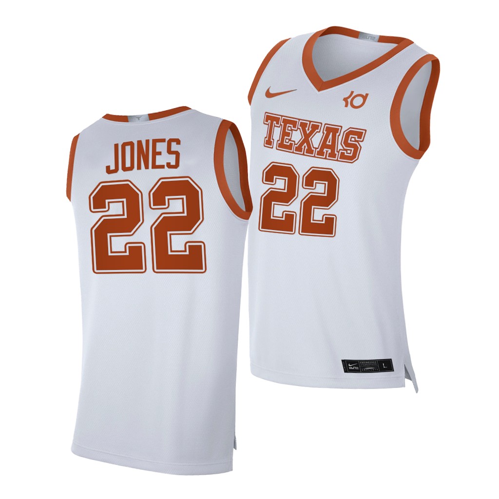 Texas Longhorns Kai Jones White -21 Alumni Player Limited Jersey JPREMGXV