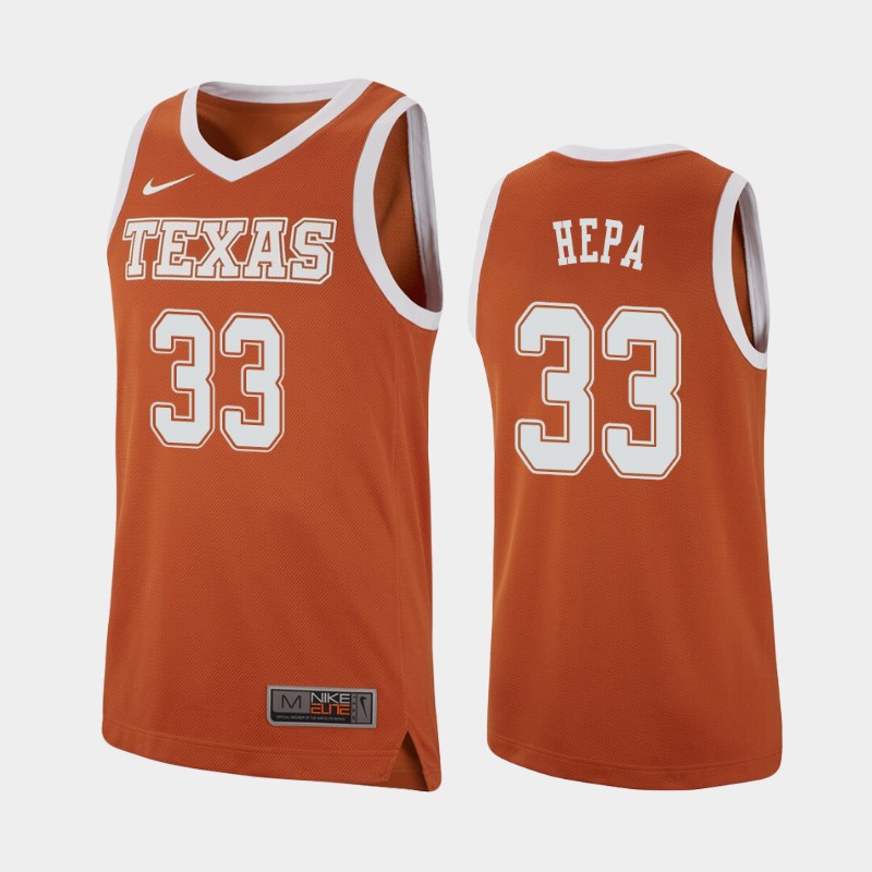 Texas Longhorns Kamaka Hepa Texas Orange College Jersey DIEWCGXV