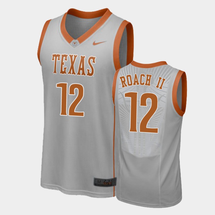 Texas Longhorns Kerwin Roach II Gray College Jersey XCGDOGXV