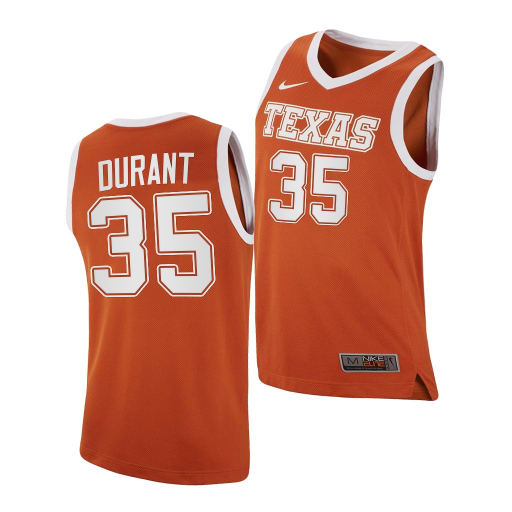 Texas Longhorns Kevin Durant Orange College Jersey 6LG3BGXV