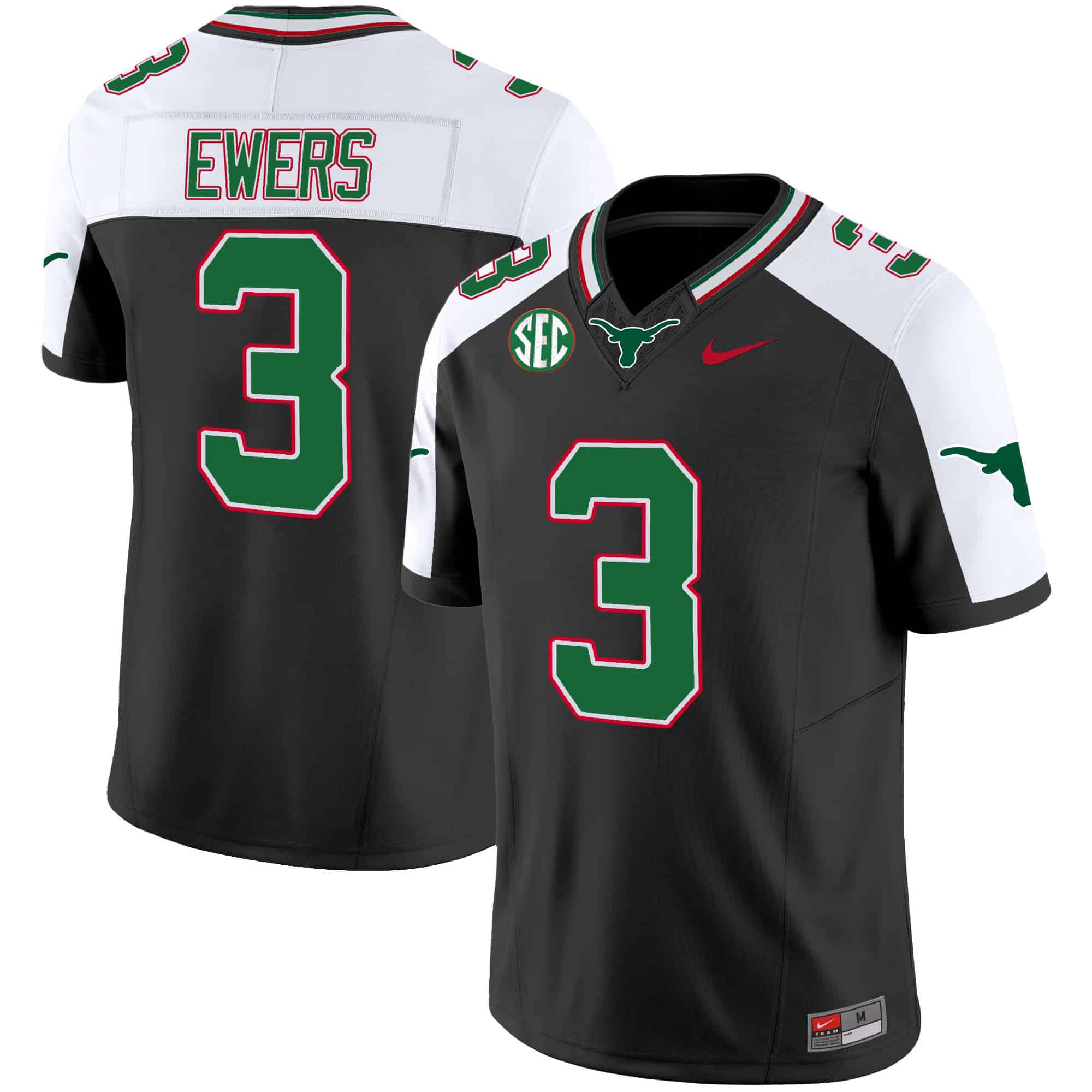 Texas Longhorns Mexico SEC Patch Vapor Jersey - All Stitched #14 S74D0GXV