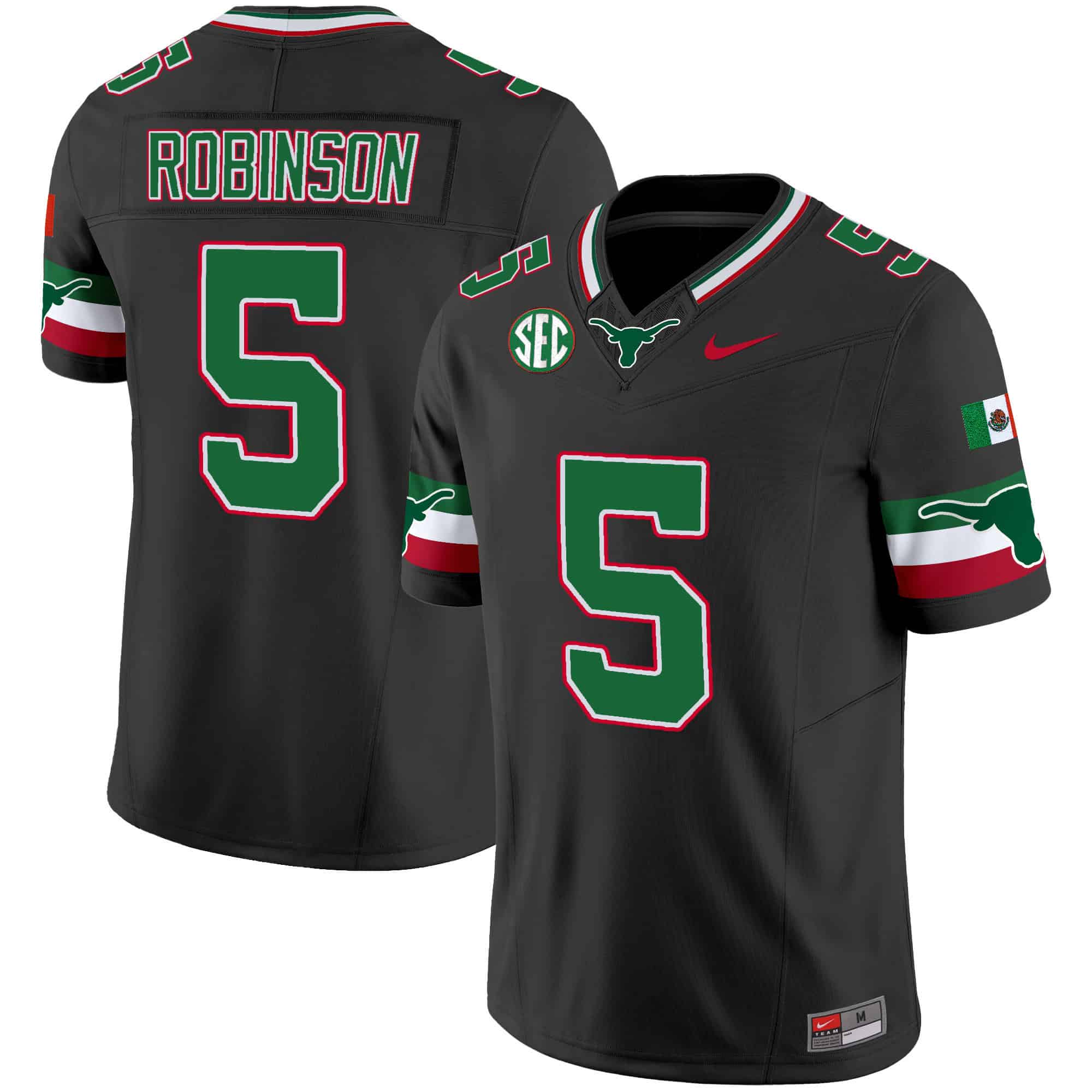 Texas Longhorns Mexico SEC Patch Vapor Jersey - All Stitched #9 EWHCNGXV