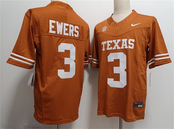 Texas Longhorns Quinn Ewers Jersey Orange F.U.S.E. Stitched KNAIFGXV