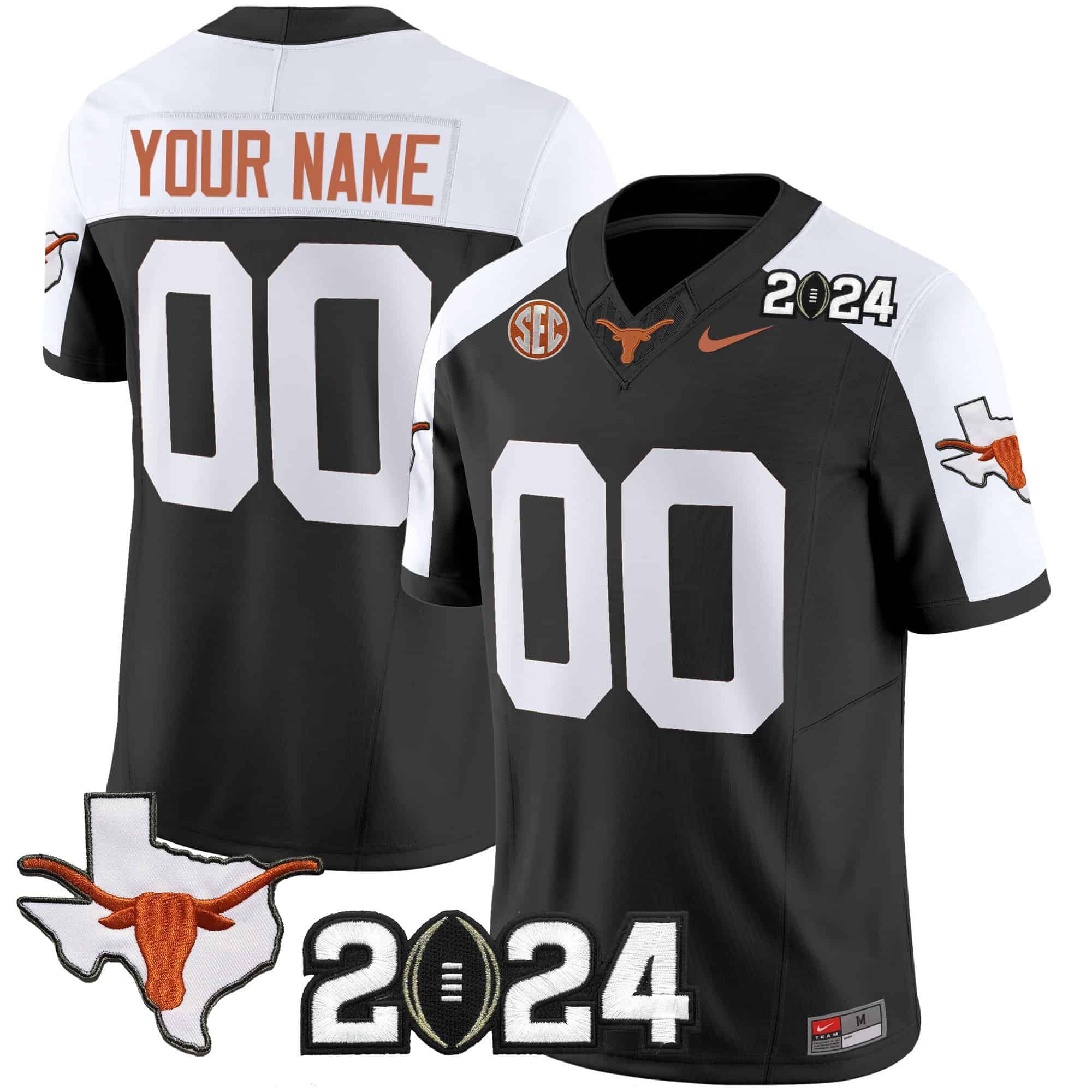 Texas Longhorns Vapor Limited Custom Jersey - All Stitched #1 QW6CWGXV