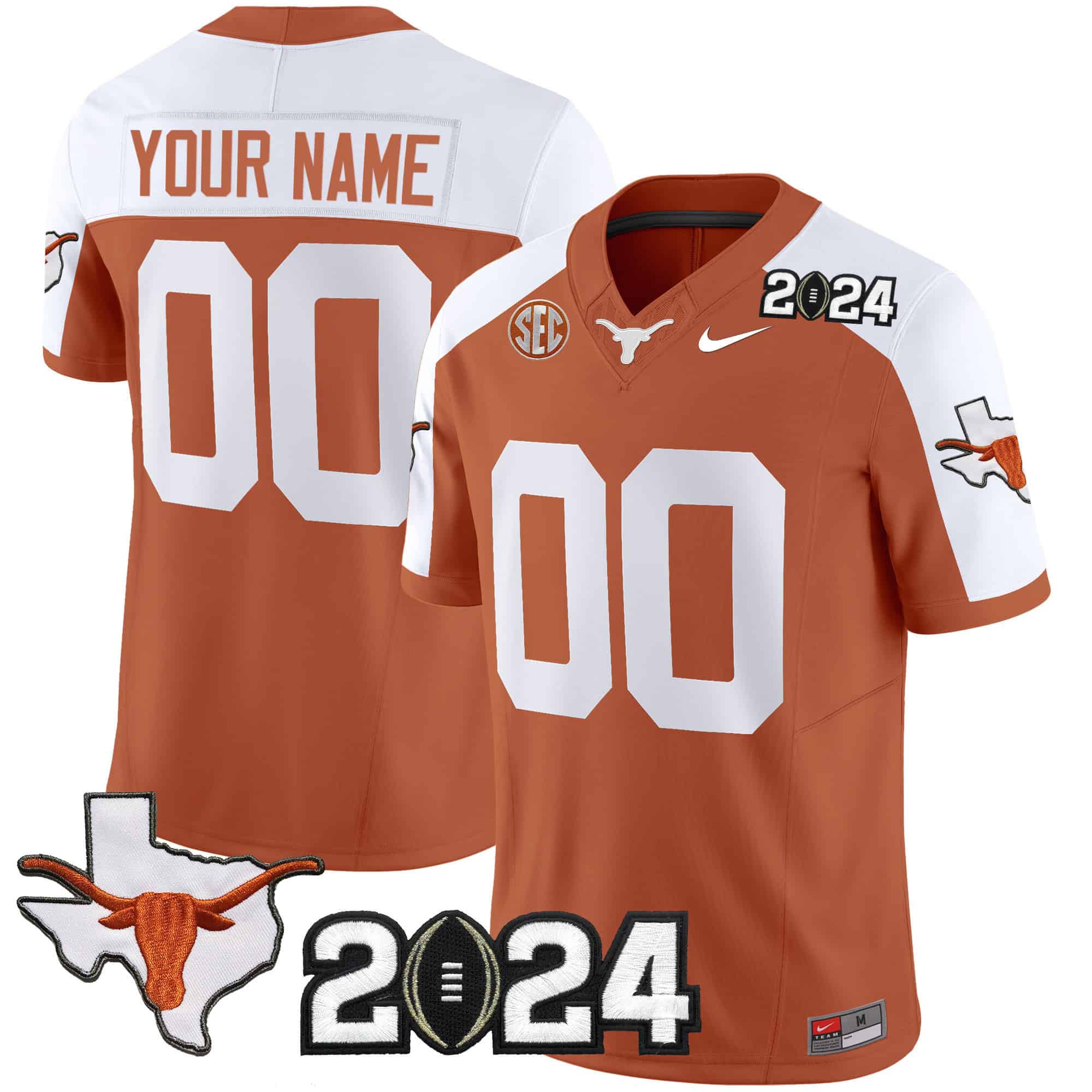 Texas Longhorns Vapor Limited Custom Jersey - All Stitched #2 FGORNGXV
