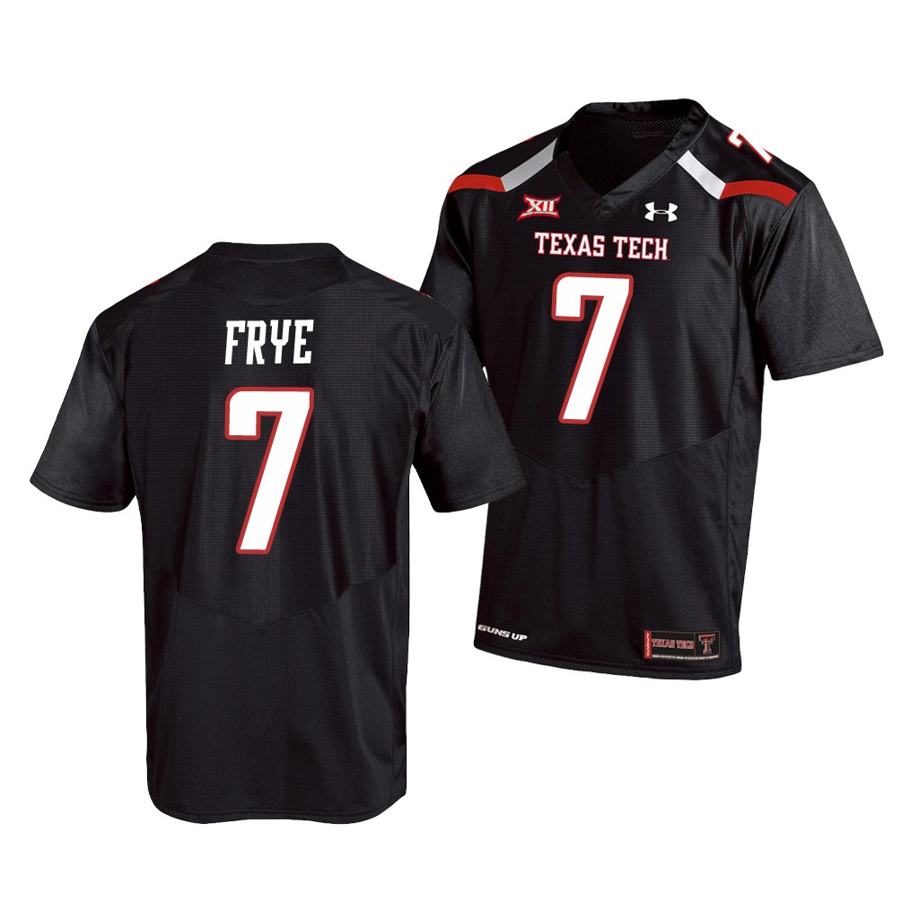 Texas Tech Red Raiders Adrian Frye Black College Jersey UDRGJGXV