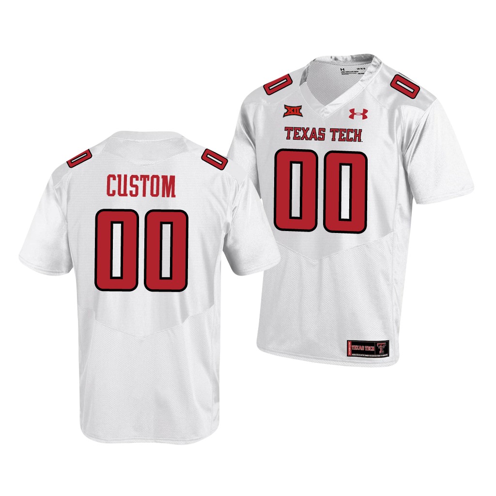 Texas Tech Red Raiders Custom White Co AXVSJGXV