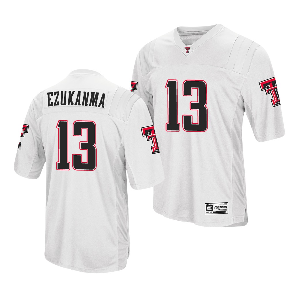 Texas Tech Red Raiders Erik Ezukanma White Co DPFKLGXV