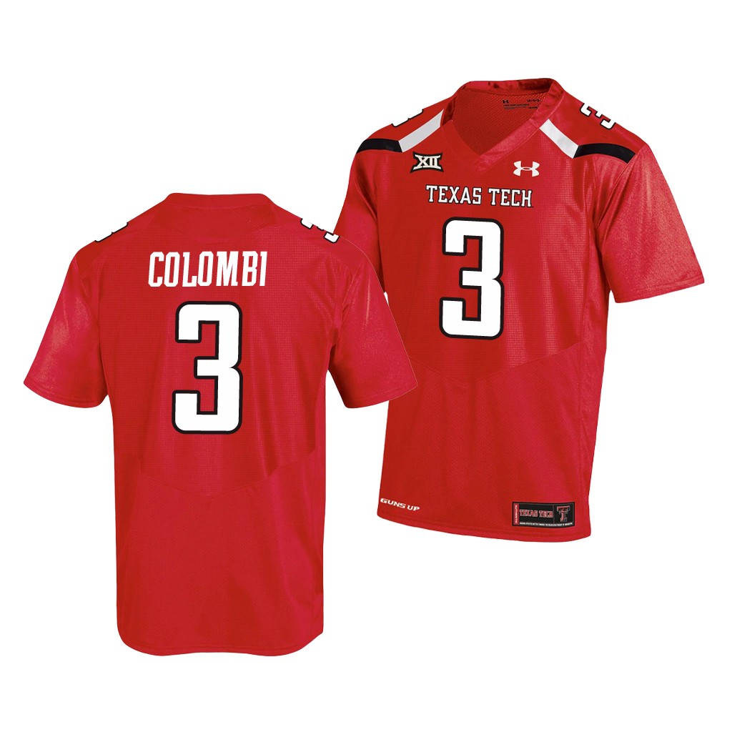 Texas Tech Red Raiders Henry Colombi Red College Jersey OMHYFGXV