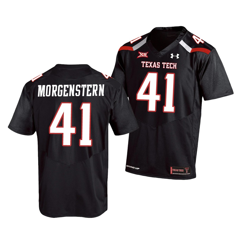 Texas Tech Red Raiders Jacob Morgenstern Black College Jersey 6LPGQGXV