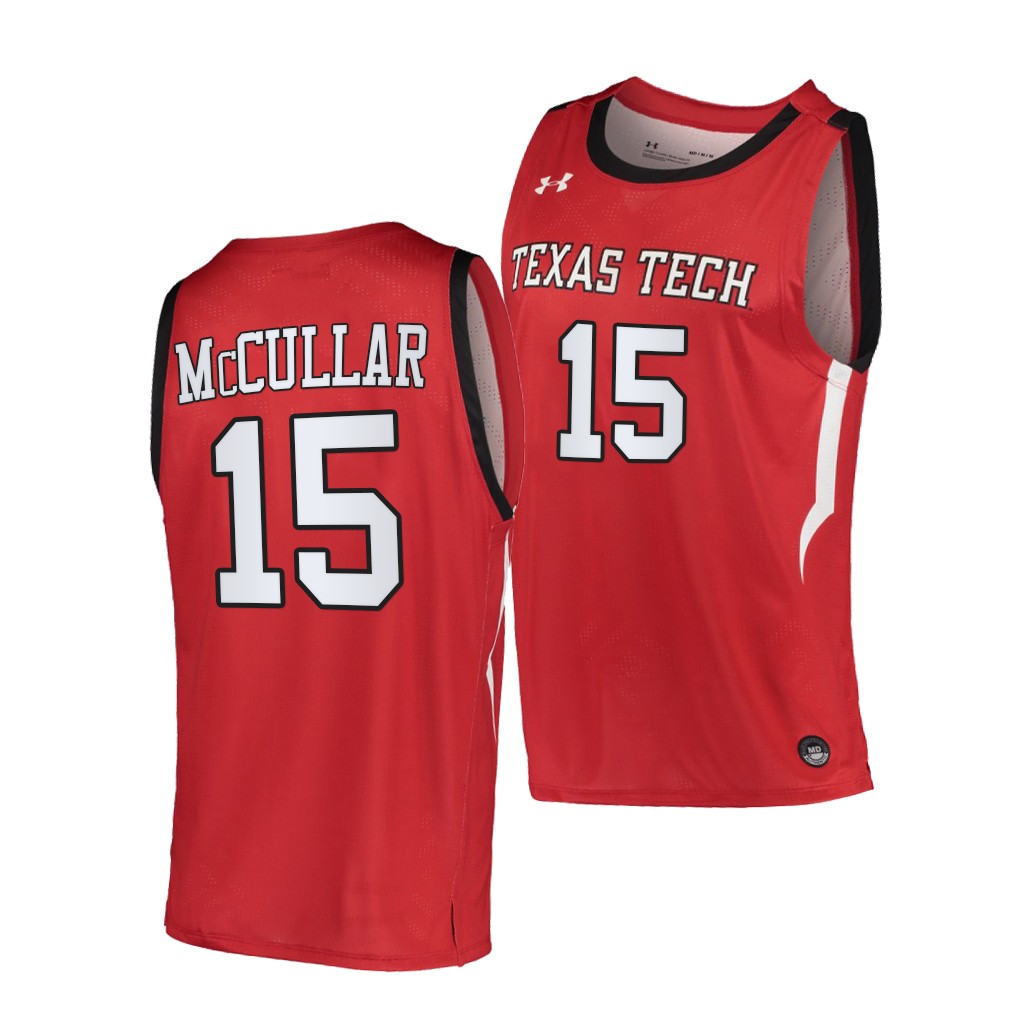 Texas Tech Red Raiders Kevin McCullar #15 Red College uniform Jersey K1RNLGXV