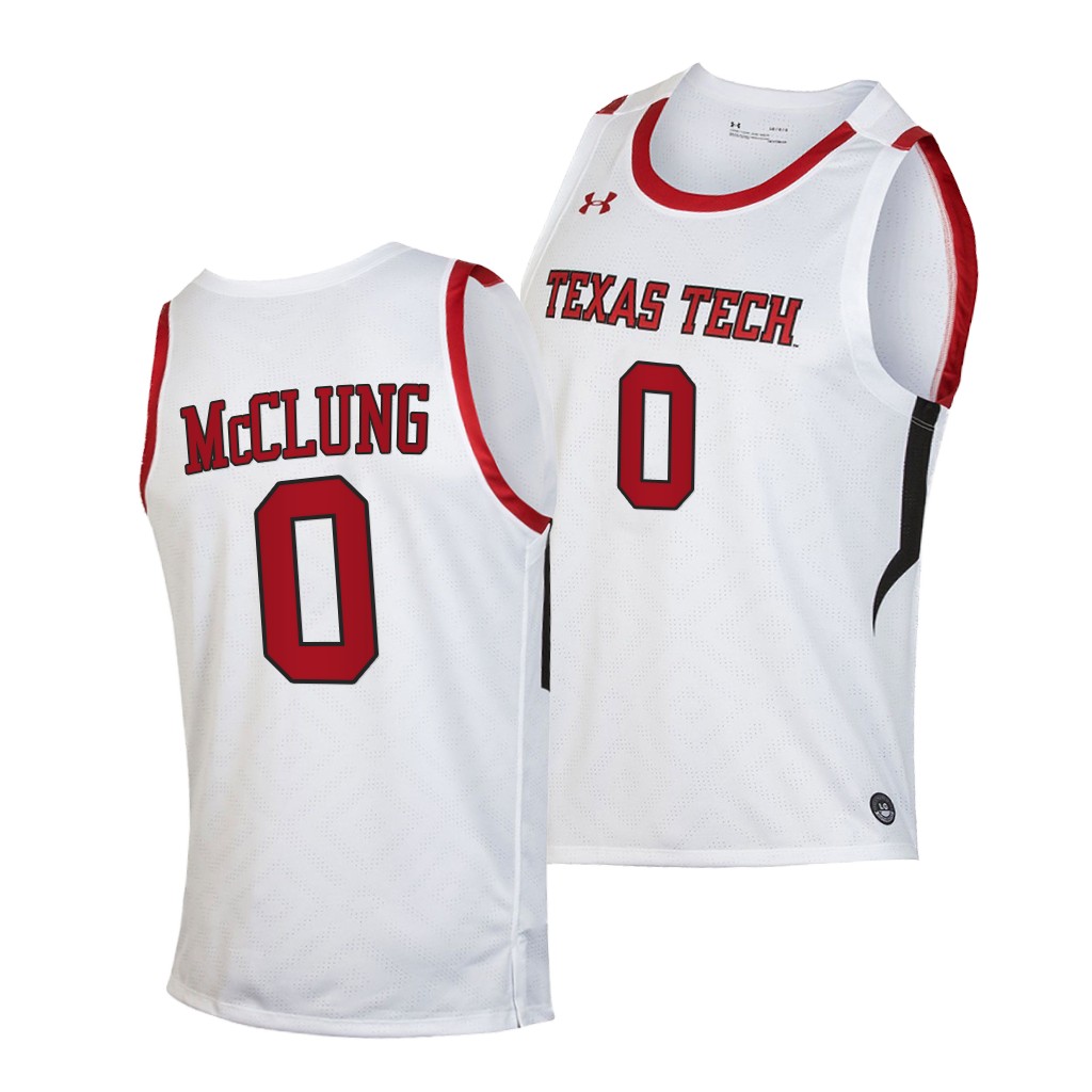 Texas Tech Red Raiders Mac McClung White -21 Jersey JK4JFGXV