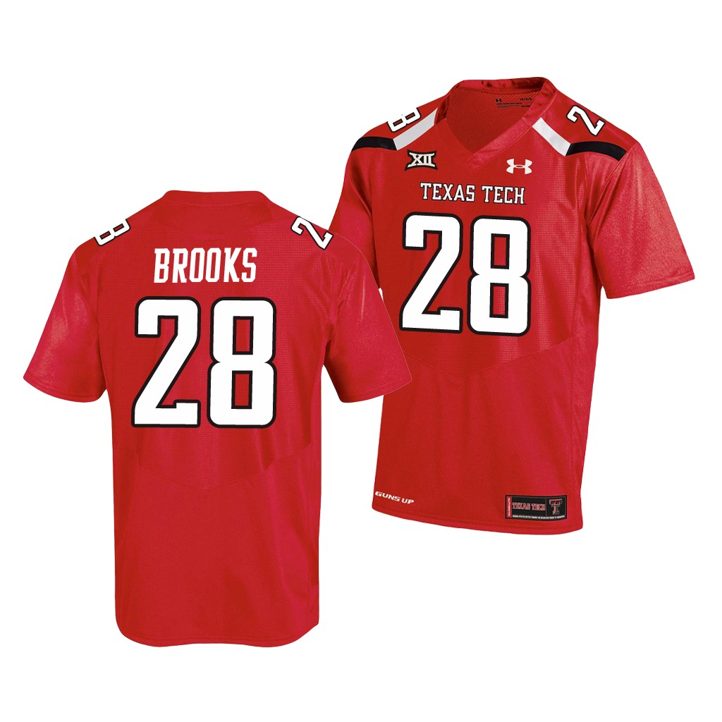 Texas Tech Red Raiders Tahj Brooks Red College Jersey DHQRNGXV