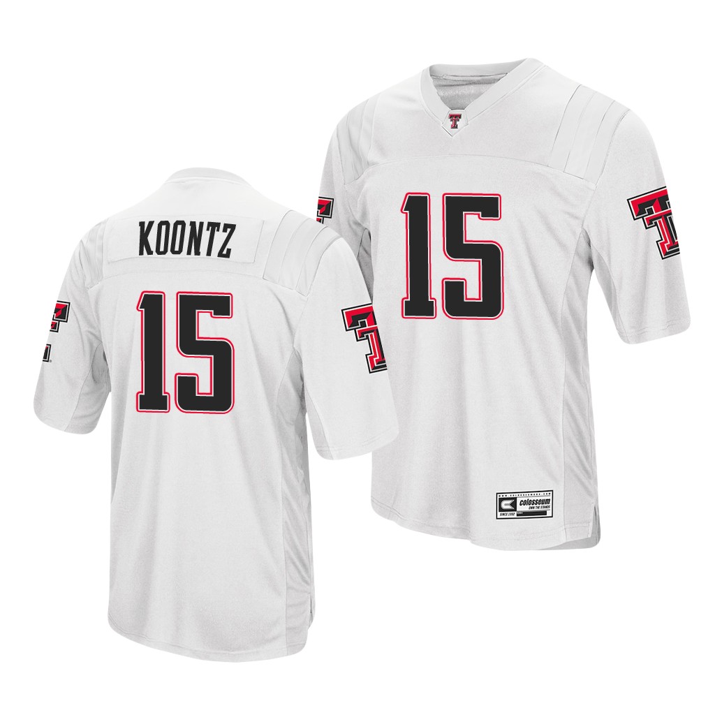 Texas Tech Red Raiders Travis Koontz White Co DKWGMGXV