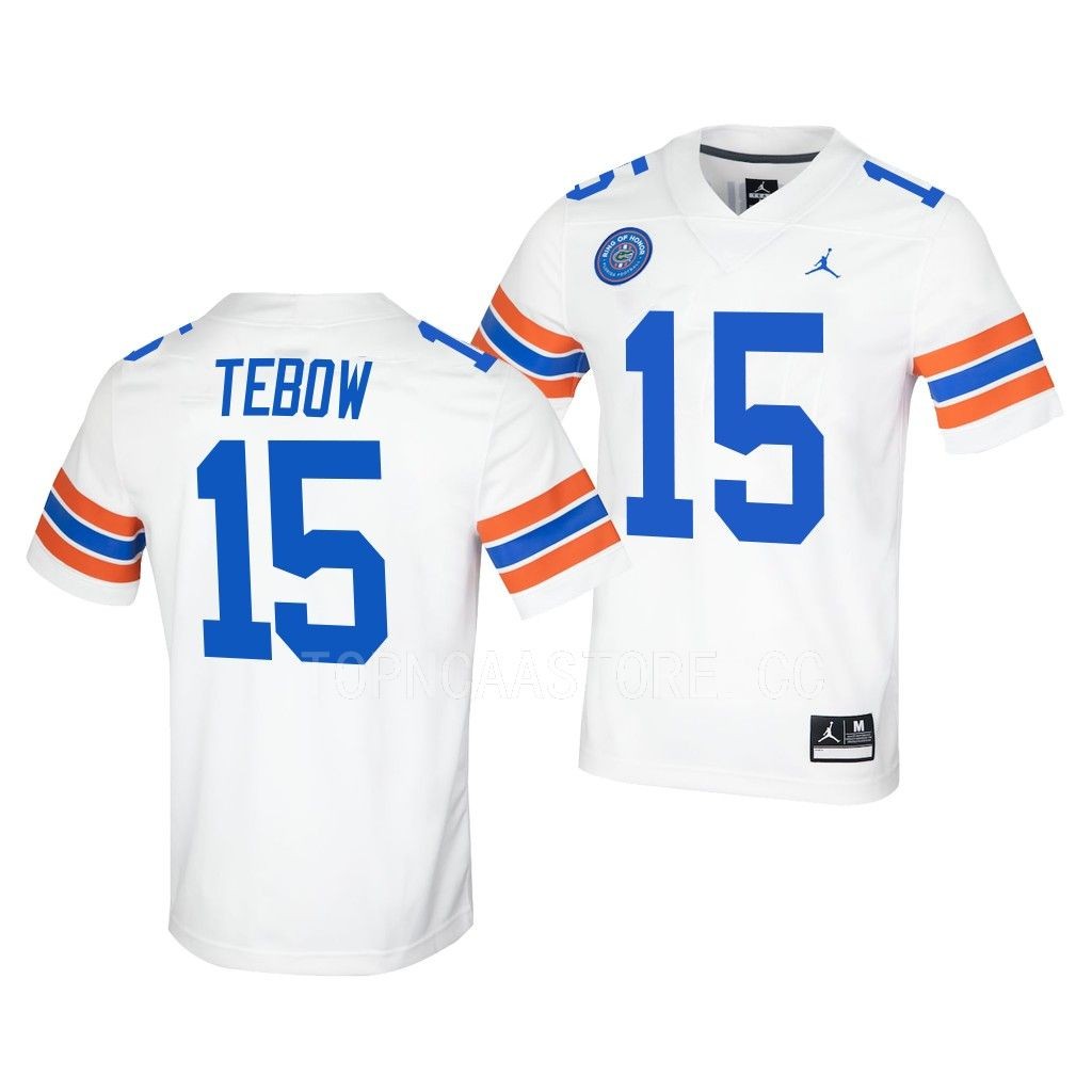 Tim Tebow Florida Gators Ring Of Honor Untouchable Jersey White #15 Uniform 9QMELGXV