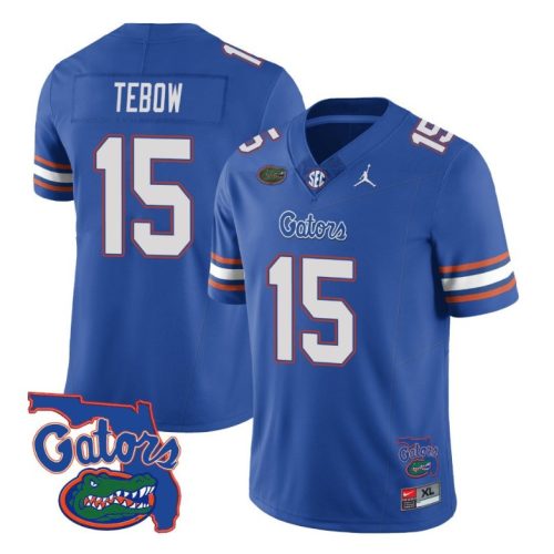Tim Tebow Jersey #15 Florida Gators Vapor Limited College Football Royal JW2TKGXV