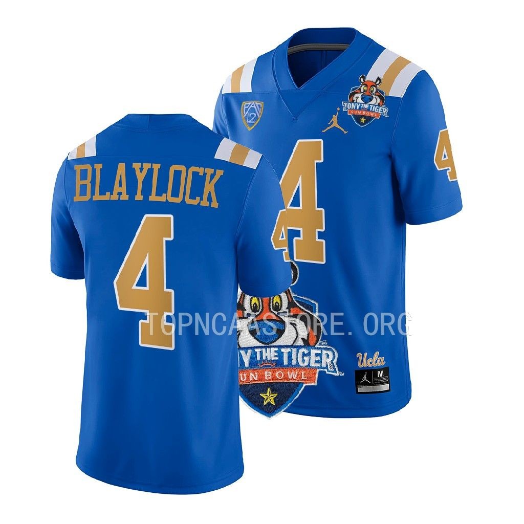 Tony The Tiger Sun Bowl Stephan Blaylock UCLA Bruins #4 Blue Jersey 6CD6OGXV