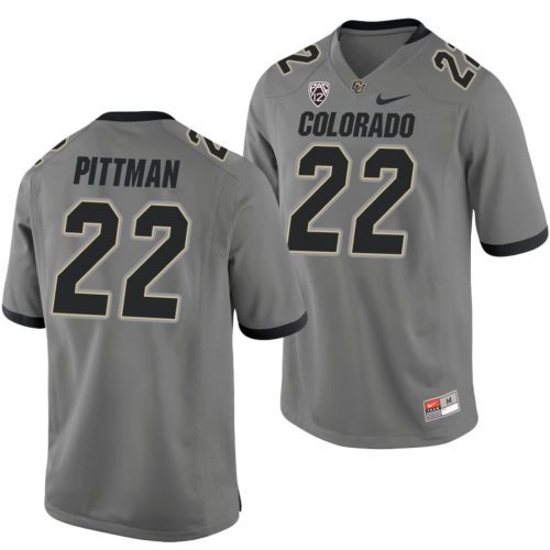 Toren Pittman Jersey Colorado Buffaloes College Football Game Gray #22 QROJFGXV