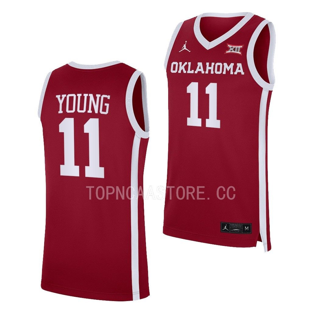 Trae Young #11 Oklahoma Sooners Alumni Jersey Crimson R972BGXV