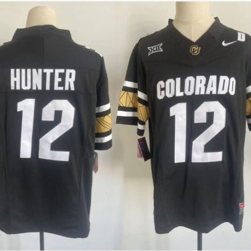 Travis Hunter Jersey #12 Colorado Buffaloes College Football Black Home Alternative 2 EPZQ9GXV