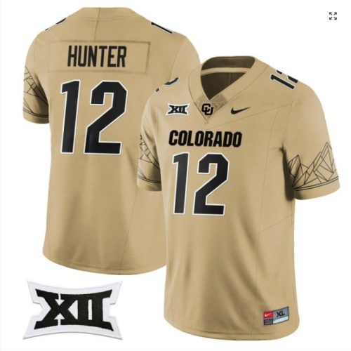Travis Hunter Jersey #12 Colorado Buffaloes College Football Brown Home 1YIRZGXV