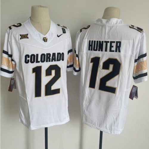 Travis Hunter Jersey #12 Colorado Buffaloes College Football White Home Alternative 2 T9BHUGXV