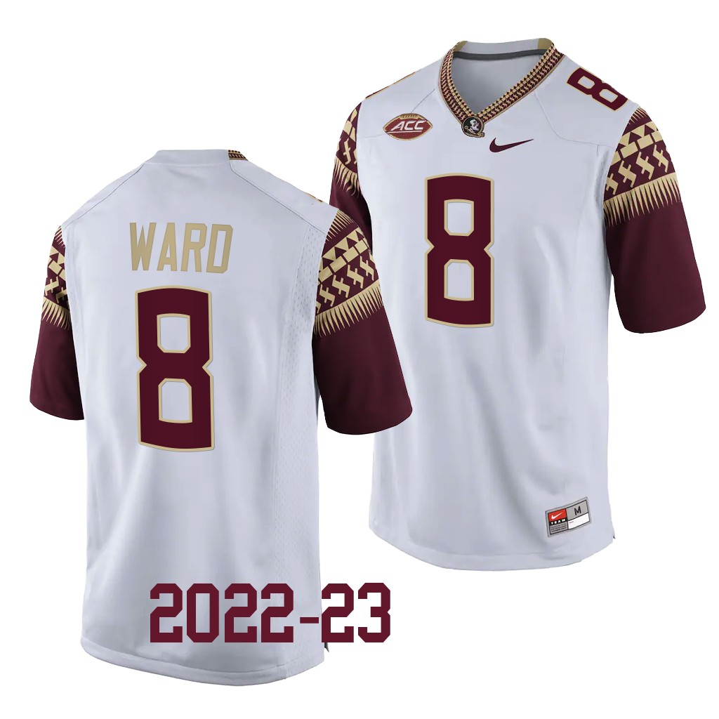 Treshaun Ward Florida State Seminoles College White Men 8 Jersey 2022-23 V3HZGGXV