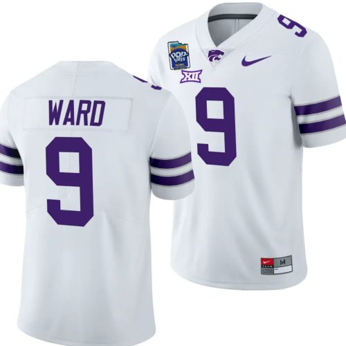 Treshaun Ward Jersey #9 Kansas State Wildcats Pop-Tarts Bowl Football White NV8DXGXV