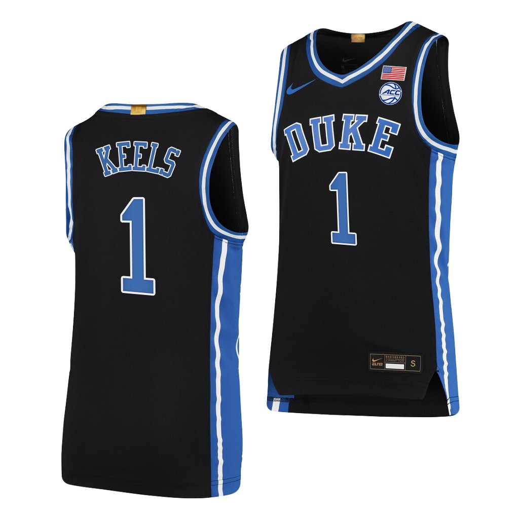Trevor Keels #1 Duke Blue Devils -22 College Limited Black Jersey D8J5PGXV