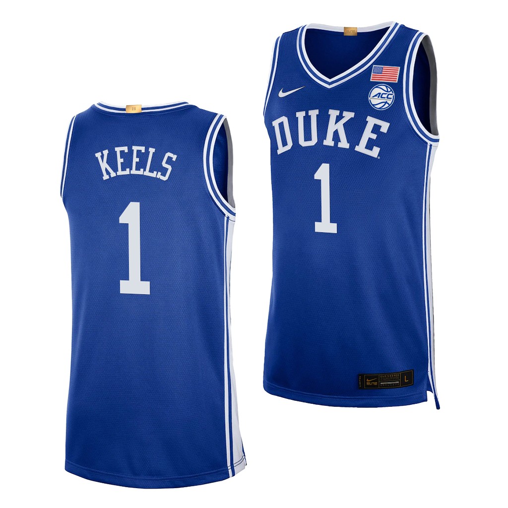 Trevor Keels #1 Duke Blue Devils -22 College Royal Jersey LYCYKGXV