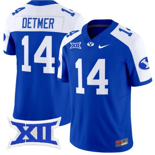 Ty Detmer Jersey #14 BYU Cougars Vapor Limited College Football Stitched Royal Alternate HJHX9GXV