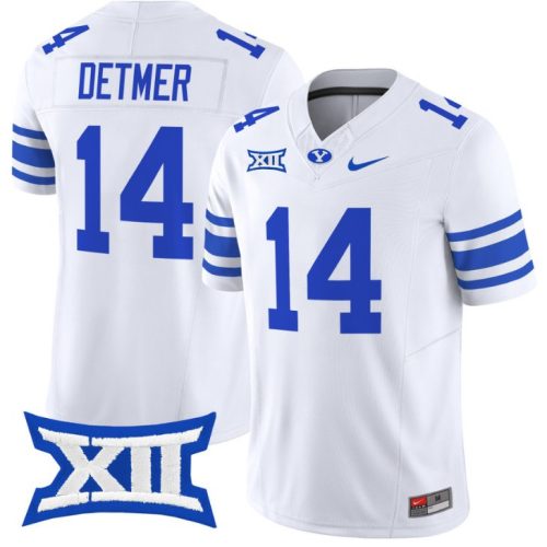 Ty Detmer Jersey #14 BYU Cougars Vapor Limited College Football Stitched White W7EPHGXV