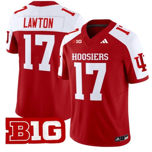 Ty Son Lawton Jersey #17 Indiana Hoosiers Vapor Limited Football Crimson Alternate RXGJ2GXV