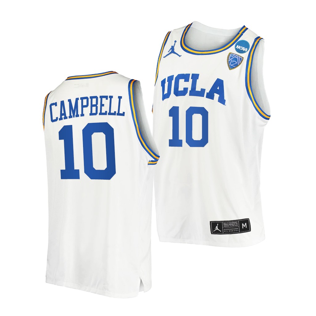 Tyger Campbell March Madness UCLA Bruins #10 White Sweet 16 Jersey W97JZGXV