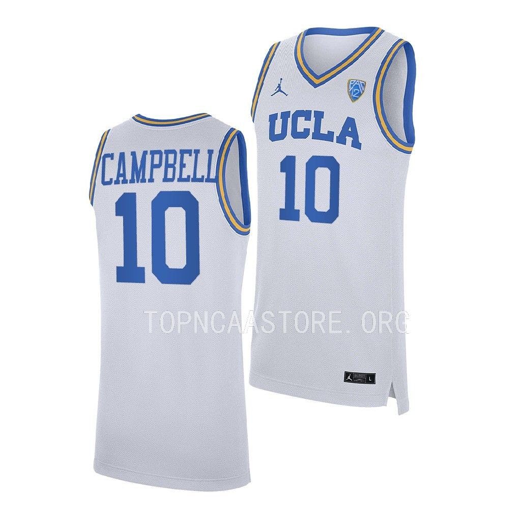 Tyger Campbell UCLA Bruins #10 White Jersey 7XT1QGXV