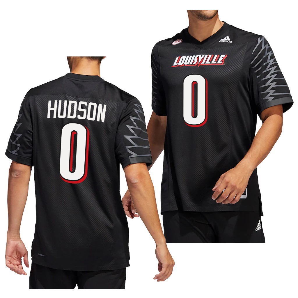 Tyler Hudson Louisville Cardinals #0 Black Jersey 2022-23 Premier Uniform RBI8FGXV