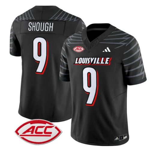 Tyler Shough Jersey #9 Louisville Cardinals Vapor Football Stitched Black 59WFZGXV