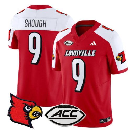 Tyler Shough Jersey #9 Louisville Cardinals Vapor Football Stitched Red Alternate DDBD2GXV