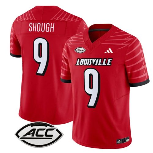 Tyler Shough Jersey #9 Louisville Cardinals Vapor Football Stitched Red GCZCXGXV