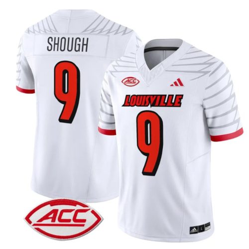 Tyler Shough Jersey #9 Louisville Cardinals Vapor Football Stitched White 8B4LUGXV