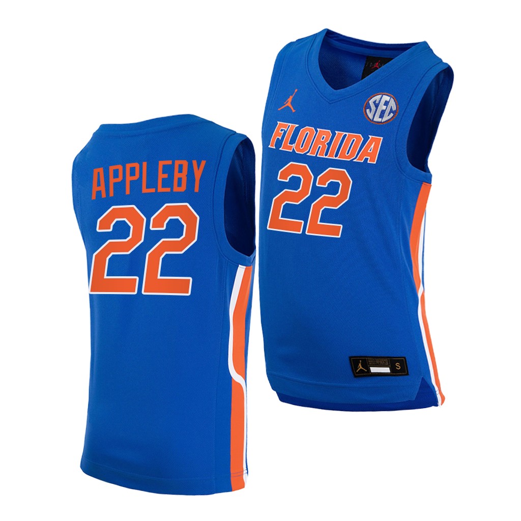 Tyree Appleby #22 Florida Gators -22 College Royal Jersey CVIY0GXV