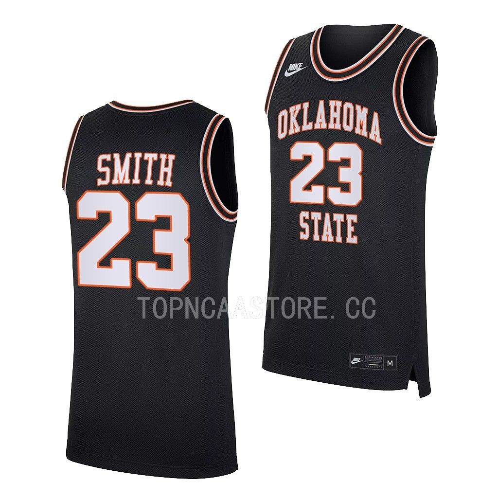 Tyreek Smith Oklahoma State Cowboys #23 Black Retro Jersey 2022-23 GQJ2PGXV