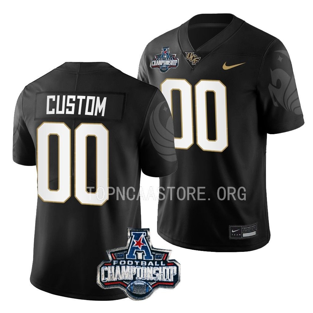 UCF Knights ACC Championship Custom #00 Black Jersey HKYSHGXV