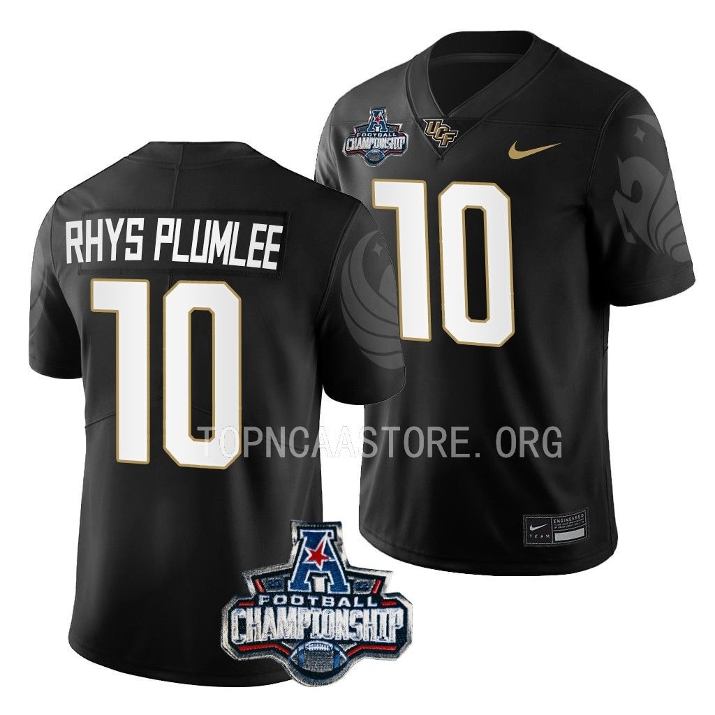UCF Knights ACC Championship John Rhys Plumlee #10 Black Jersey QRE45GXV
